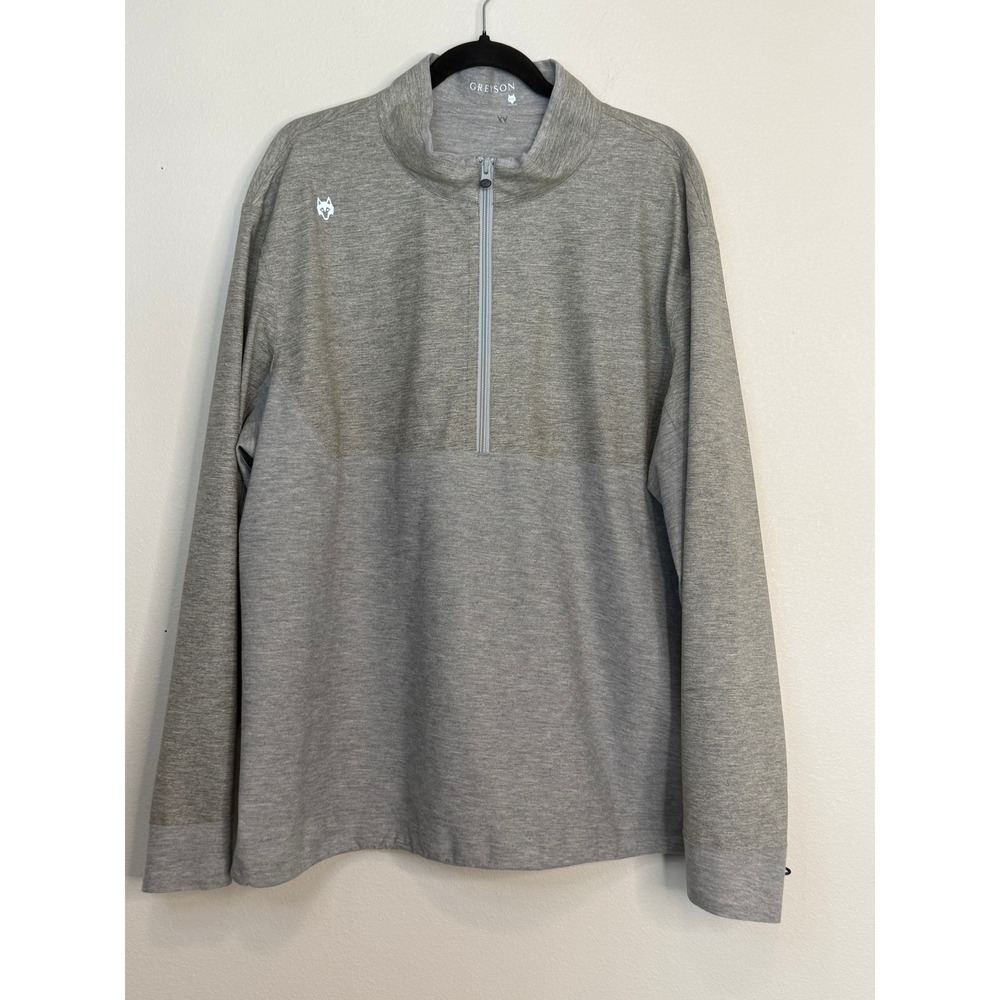 Greyson Men's Comanche Quarter Zip Pullover Heather Grey Golf Activewear XXL